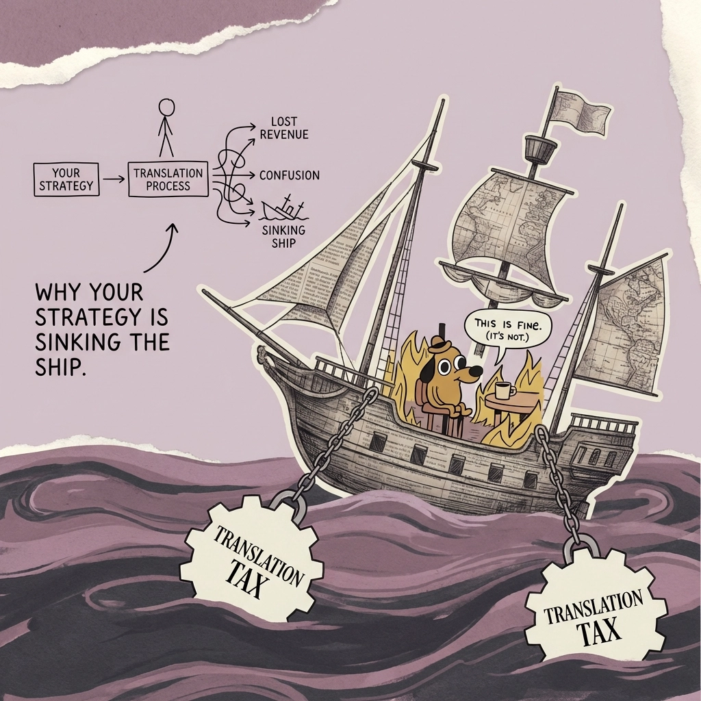 The Translation Tax: Why Your Strategy is Sinking the Ship